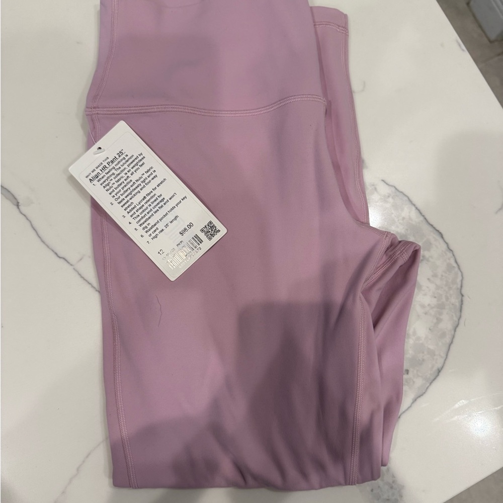 lululemon athletica align leggings light pink size 12 25 in NWT